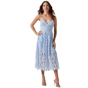 Astr | Dresses | New Astr The Label Lunaria Pleated Floral Midi Dress Short  Sleeve Size Small | Poshmark